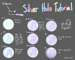 How To Art Photo Silver Holo Tutorial Coloring Shading Art Digital Painting Tutorials Digital Art Tutorial Coloring Tutorial