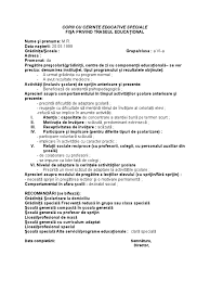 Să ajungă la o facultate aspiraţiile realiste ale elevei: Fisa Traseu Educational Ces
