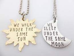 Those were 10 super cute long distance gifts. Long Distance Set Of 2 Necklaces Celestial Sun And Moon Themed Etsy Long Distance Jewelry Long Distance Necklace Long Distance Gifts