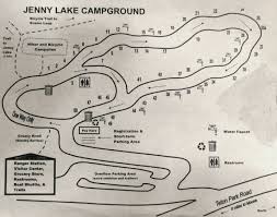 Location map state forest state park to granby to ft. Map Of Jenny Lake Campground Grand Teton National Park Mary Donahue
