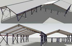 Steel Frame Hangar Complete Design Drawings Steel Frame School Building Design Design