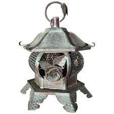 Japanese Antique Rosebud Flower Lantern Rare Old Style Japanese Antiques Japanese Garden Ornaments Japanese Garden Lanterns