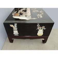 Put a little contemporary flair in your morning coffee or evening prime time with the. Vintage Oriental Asian Black Chinoiserie Coffee Table Storage Box Chairish