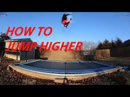 Jogging or jumping on the trampoline is more effective because you can exercise for a longer time without feeling tired or feeling pressure on your joints. How To Jump Higher On A Trampoline Youtube