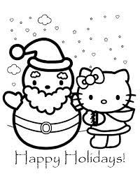 hello kitty for christmas coloriage noel livre de anime anglais