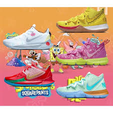 Kyrie irving's quirky approach to sneaker collaborations continues with another nike kyrie 5 inspired by a popular television series. 100 Original Nike Kyrie Irving 5 Spongebob Patrick Star Basketball Shoes Shopee Malaysia