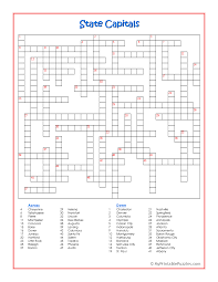 Play the free online crossword puzzle from the atlantic, created by puzzle constructor, caleb madison. State Capitals Crossword Puzzle My Printable Puzzles