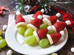 Take advantage of sweet summer produce with these fruity apps. Easy Christmas Fruit Kabobs Suburban Simplicity