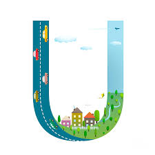 Kids Letter U Sign Cartoon Alphabet Digital Art By Popmarleo