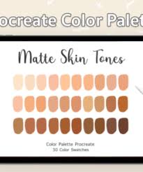 This digital product of 45 skin tones in 3 palettes for portrait/illustrations for procreate. Procreate Color Palette Skin Tone Brushespack