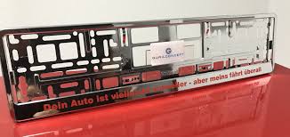 Dein Auto Ist Vielleicht Schneller Aber Meins Fahrt Uberall Chrome Kennzeichenhalter Halterung Nummernschildhalter Halte Durch