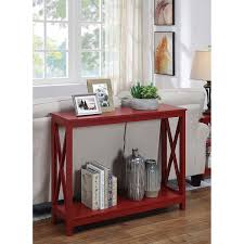 Great furniture at amazing prices. Convenience Concepts Oxford Cranberry Red 12 Inch Console Table 203099cr Bellacor