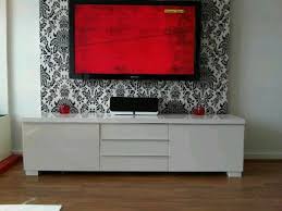 Fancy Wallpaper Behind Wall Mounted Tv Living Room Decor Apartment Living Room Tv Home Decor