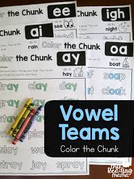 สื่อและใบงานภาษาอังกฤษ english teaching materials and worksheets jay v. Vowel Team Phonics Worksheets Color The Chunk This Reading Mama