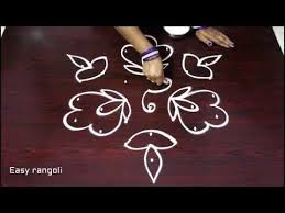 Latest And Easy Rangoli For Diwali Diwali Kolam With 7 Dots Simple Chukkala Muggulu Designs Rangoli Designs Diwali Simple Rangoli Easy Rangoli Designs