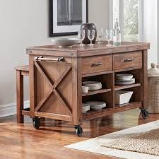wood kitchen island