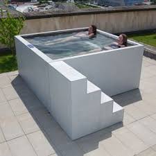 Concrete Whirlpool Design Example Outdoor Whirlpools Dade Design Ag Concrete Works Beton Casas Pequenas Com Piscina Casas Com Piscina Projetos De Estufa