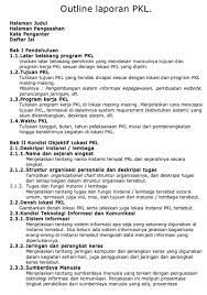 Contoh Pembuatan Outline Sederhana Untuk Kerangka Tulisan Kosngosan