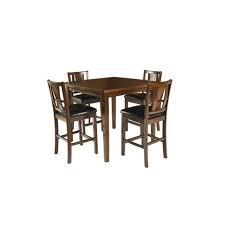 The addition of the glass not only brings a touch of elegance to your dining room's decor, but it does so without taking away from the rest of your room's elements. D1426 12 New Classic Furniture Counter Table With Lazy Susan