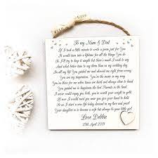Missyjulia Ltd Parents Of The Bride Gift Personalised Plaque From Bride On Wedding Day Mother And Father Of Bride Gifts Father Of The Bride Wedding Keepsakes