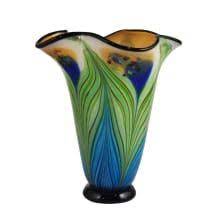 Dale Tiffany Av15415 Kalmia 13 Inch Tall Hand Build Com In 2021 Art Glass Vase Hand Blown Glass Glass Blowing