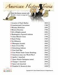 Free printable trivia questions and answers knowledge gk quizzes will enable a solver with up to dated knowledge and capacity to hold challenges in any other quizzes she or he faces. Veterans Day Printable Games Patriotic Holidays Partyideapros Com History Facts American History American History Facts