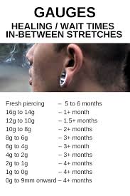Ear Stretchers Size Chart Ear Plug Gauge Chart Gauage Chart