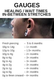 ear stretchers size chart ear plug gauge chart gauage chart