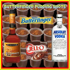Butterfinger Pudding Shots Pudding Shots Shots Alcohol Pudding Shot Recipes