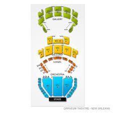 Orpheum Theatre New Orleans 2019 Seating Chart