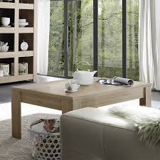 Avec une structure en panneaux de particules revêtus de décor papier imitation chêne/béton clair, vous pouvez être sûr de la résistance et de la solidité de cette table de salon. Table Basse Chene Clair Table Basse Moderne Table Basse Bois