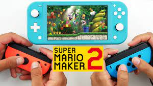 2 Player Coop Super Mario Maker 2 Gameplay On Nintendo Switch Lite Youtube