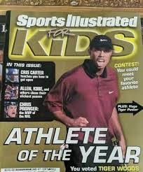 Sports illustrated covers tiger woods champion baseball cards this or that questions history june. Tiger Woods Sports Illustrated For Kids Magazine And Cards Year Of The Tiger Ebay