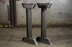 Pieds De Table En Metal Jambes De Table De Hauteur De Barre Jambes De Table En Acier Jambes De Hauteur De Barre Industrielle Ensemble De 2 Steel Table Legs Metal Table
