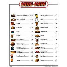 This geometry math worksheet gives your child practice identifying each vertex in various. Menu Math For Beginners 6 Extra Menus Maths For Beginners Real Life Math Math