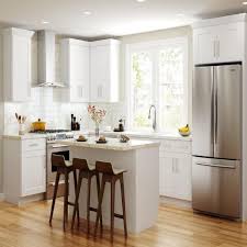 Home depot hampton bay kitchen cabinets white shaker. Hampton Bay Shaker Ready To Assemble 9 In W X 34 5 In H X 24 In D Plywood Base Kitchen Cabinet In Denver White Painted Finish Hkd Bf09 The Home Depot