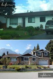 As i've mentioned before there is an addition at the back of the house that is our living room and dining room. Before After Garibaldi Stage 1 Kitchen Dining And Master Suite Renovation Stage 2 Garage Home Exterior Makeover Small House Remodel Home Addition Plans