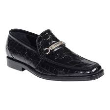 Mens Mauri Spada Loafer Size 11 M Black Body Alligator