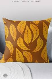 Autumn Leaves Decorative Throw Pillow In 2020 Patterned Throw Pillows Orange Throw Pillows Throw Pillows