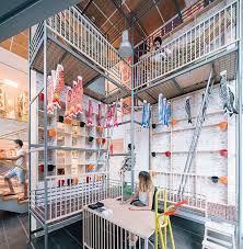 Izaskun Chinchilla Hacks Ikea Furniture Into Playful Co Working Space In Madrid Coworking Coworking Space Tree House