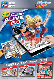 Download Dc Super Hero Girls Crayola Color Alive 2 0 Interactive Coloring Book Crayons And Mobile App Set Buy Online In Colombia At Desertcart 40439429