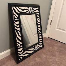 Some canvas wall structure artwork can be framed or hung unframed if attached to gallery wrapped canvas. Accents Zebra Mirror Poshmark