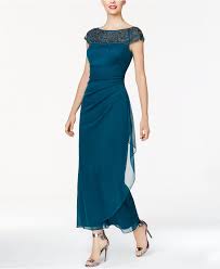 Msk Embellished Side Ruffle Gown Dresses Women Macy S Formal Dresses For Women Fancy Dresses Womens Dresses