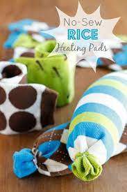 No Sew Microwavable Rice Heating Pads Rice Heating Pads Homemade Gifts Crafts To Make