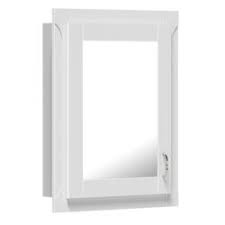 A magnetic catch ensures that the mirror stays closed when not in use. Medicine Cabinets At Menards