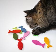 Cat Toys 100 Merino Wool Felt Fish Cat Toy With Or Without Catnip Toys For Cats Natural Carnivoros