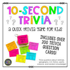 Every item on this page was chosen by a woman's day editor. Kids Trivia Combination Bundle By Thinking Outside The Lines Tpt