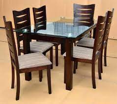 New Rectangular Glass Top Dining Table With Metal Base Photographs Rectangular Glass T Glass Dining Room Table Wooden Dining Table Designs Dining Table Design