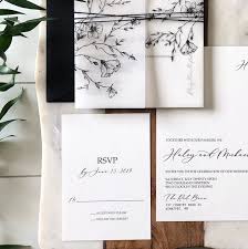 How To Decline A Family Wedding Invitation Unique Vellum Floral In 2020 Modern Wedding Invitation Sets Black Wedding Invitations Printable Wedding Invitations Vintage