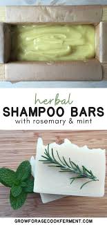 Homemade Rosemary Mint Shampoo Bars Recipe Mint Shampoo Homemade Shampoo Bar Shampoo Bar